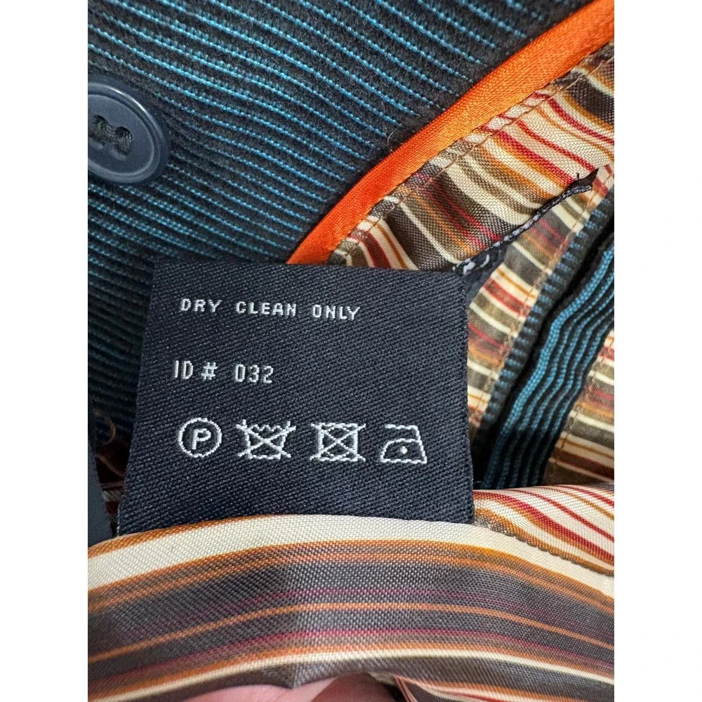 Black‎ Rivet Mens Blue Corduroy 3 Button Blazer Jacket Large